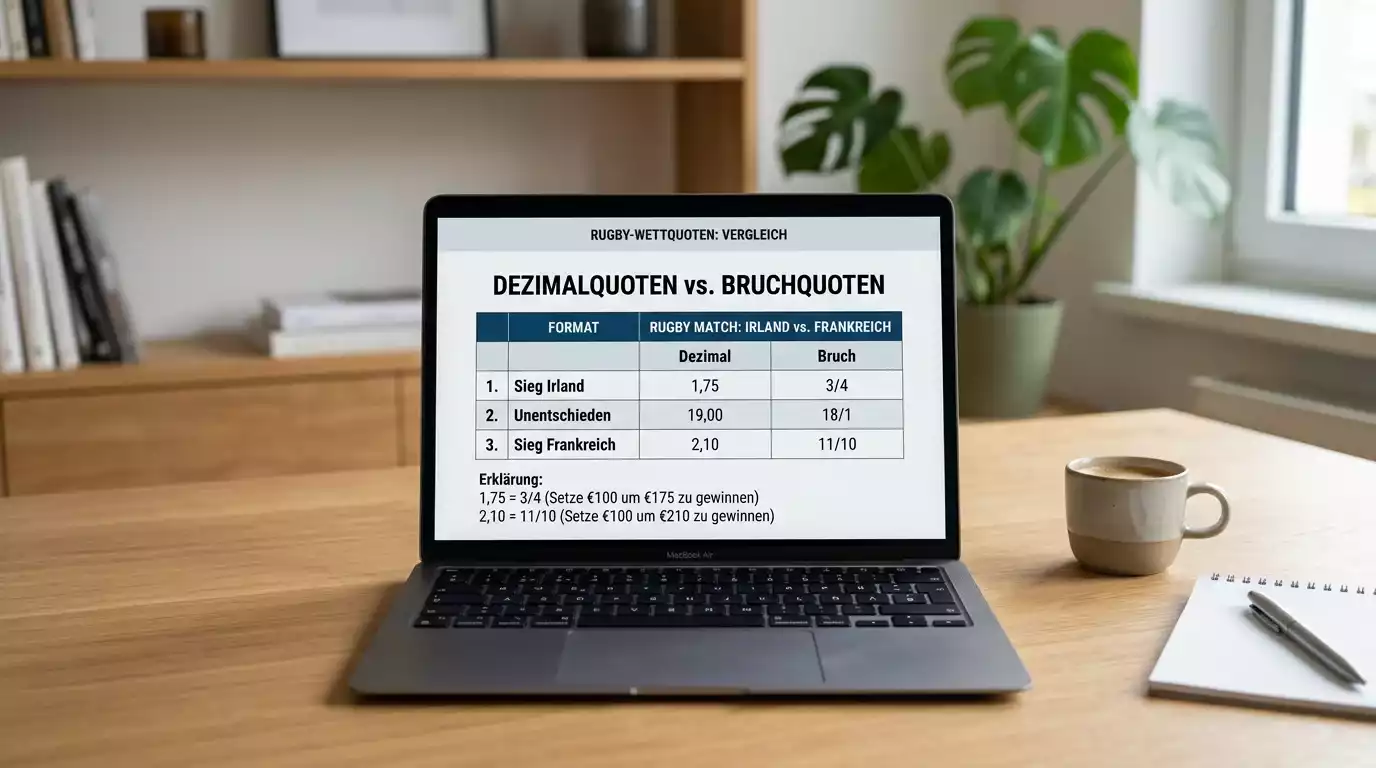 Vergleich von Dezimal- und Bruchquoten