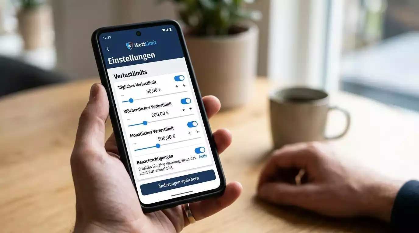 Verlustlimit in der Wett-App festlegen