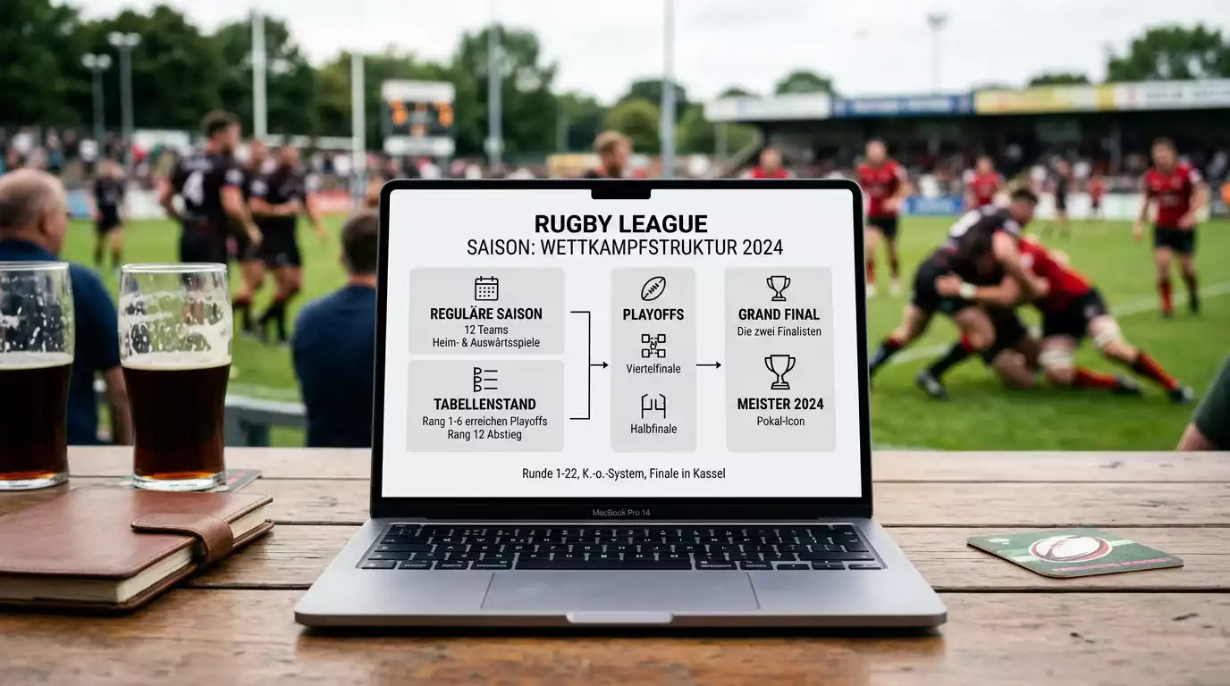 Übersicht über das Format einer Rugbyliga