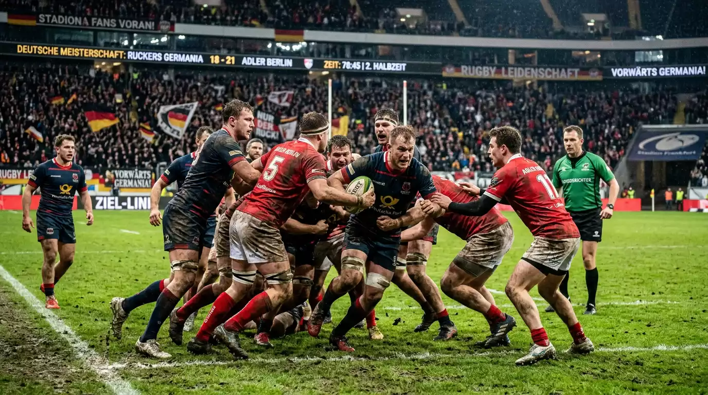 Entscheidendes Spiel um den Turniertitel im Rugby