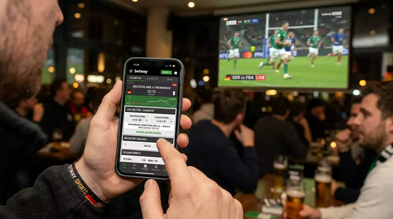 Live-Wettanzeige mit sich anpassender Handicap-Linie