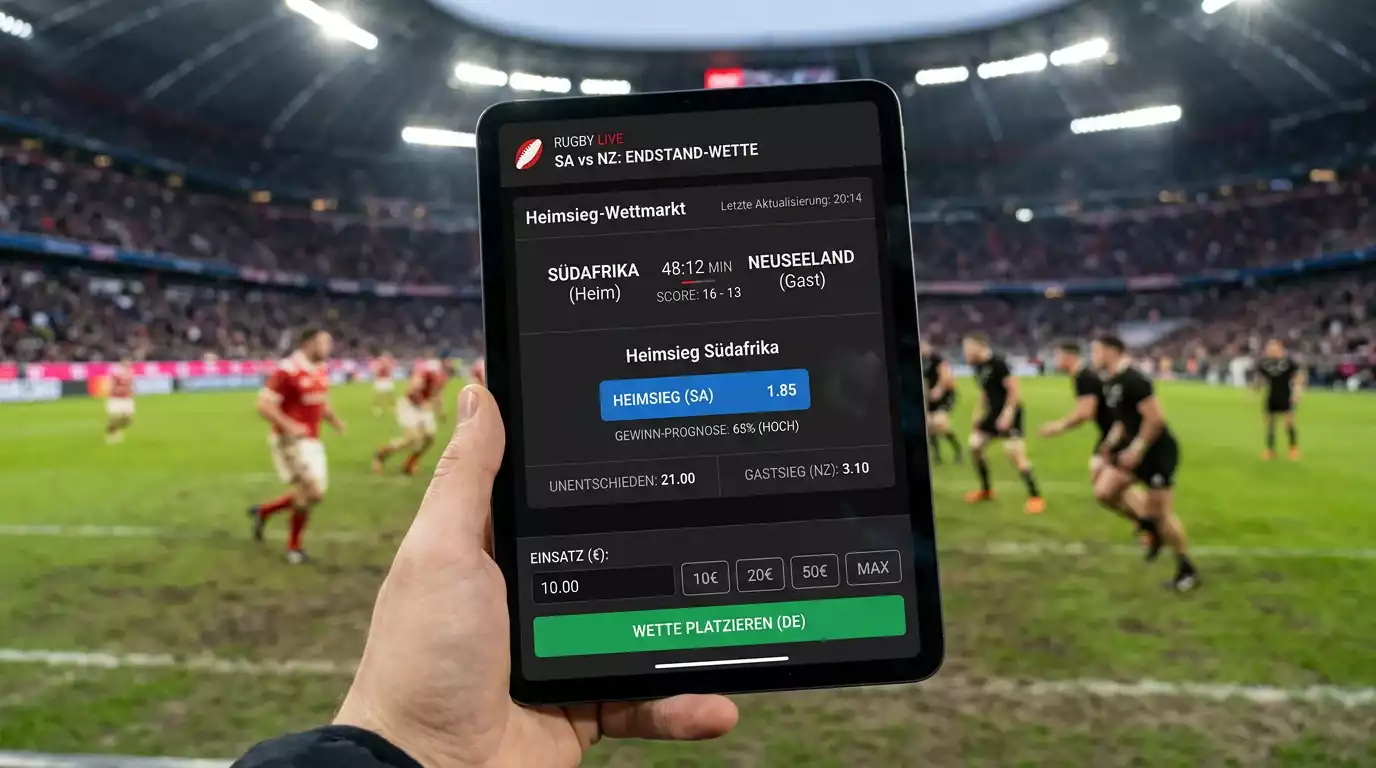 Drei mögliche Ausgänge eines Rugbyspiels