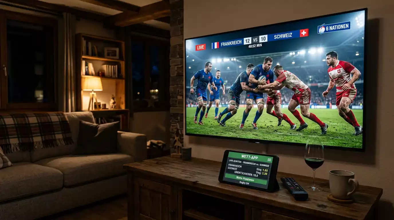 Rugbyspiel in der Westschweiz verfolgt