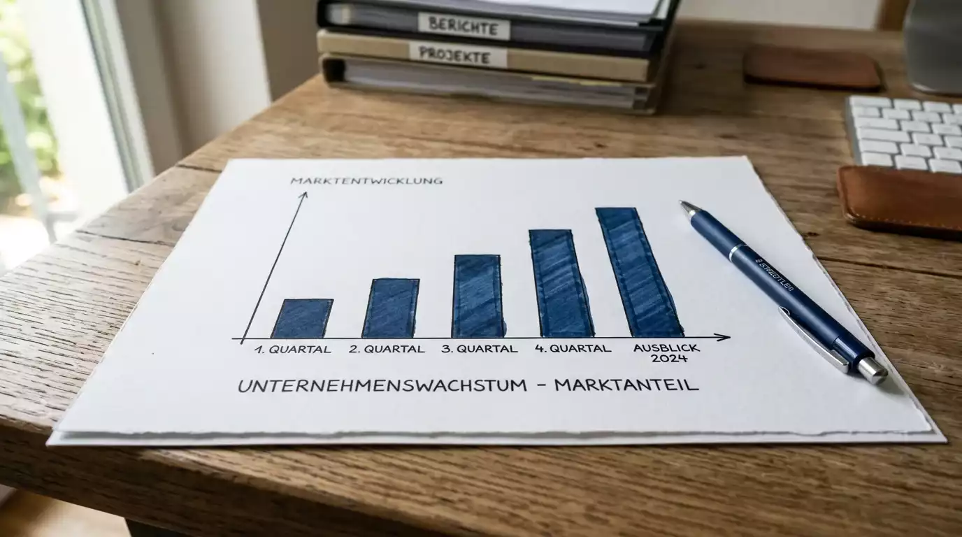 Schlichtes Balkendiagramm zum Wachstum des regulierten Schweizer Wettmarkts ohne Zahlen