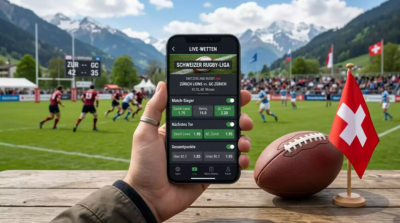 Legales Online-Wetten auf Rugby in der Schweiz
